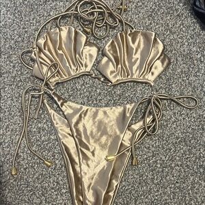 Gold Shell Bikini Set